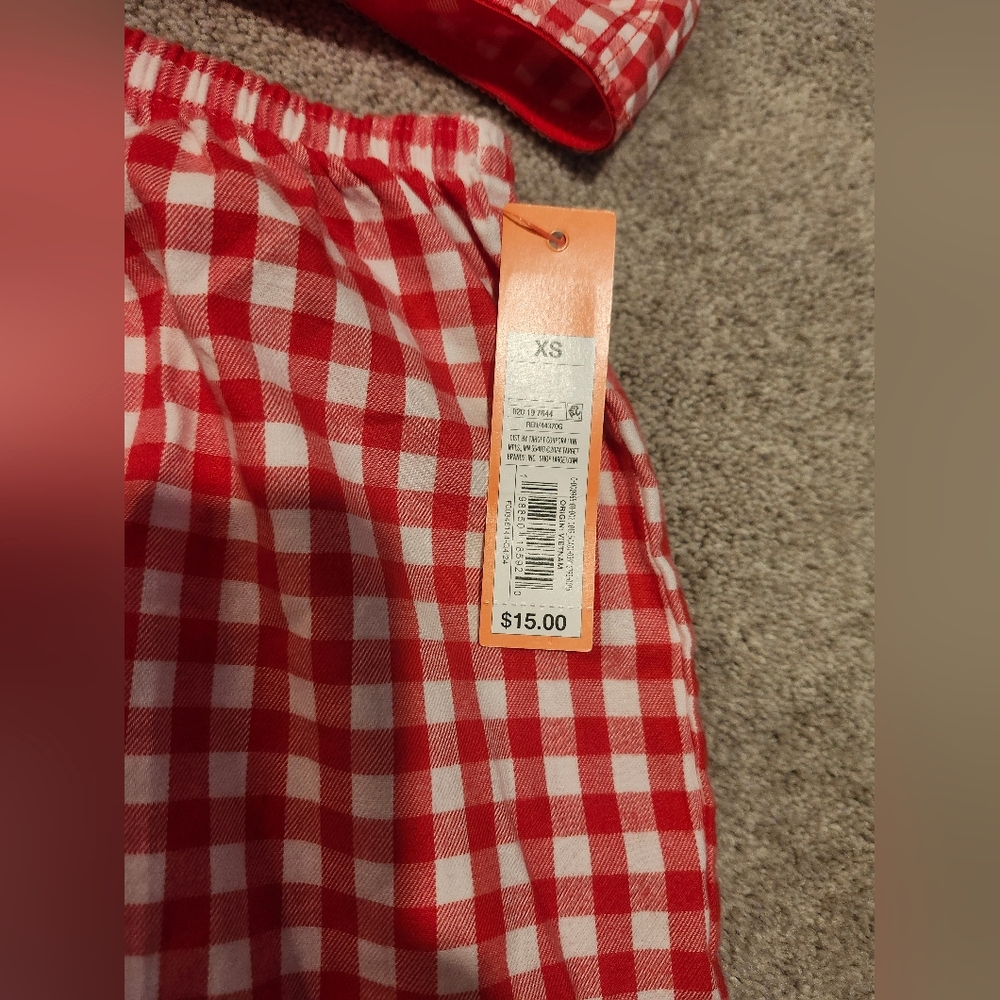 Colsie Red Gingham Pajama Set - Picture 4 of 4